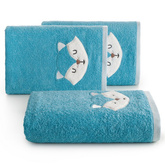 Ręcznik Kaptur niebieski 100x100