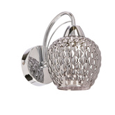 TOBIAS lampa kinkiet chromowy 1x40W E27 klosz dymiony  21-35240 