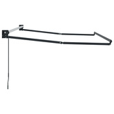 Ręczna markiza chowana Antracyt 3 x 2 m Aluminium