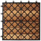 Płytka Tarasowa 10 pcs Brązowy 30 x 30 cm Drewno Akacjowe