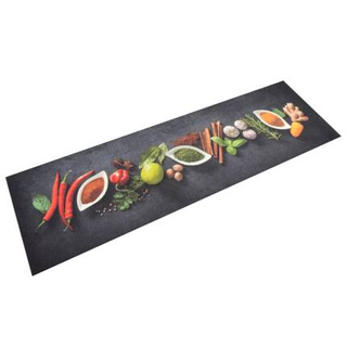 vidaXL Dywanik kuchenny, wzór w przyprawy, 45x150 cm, aksamit wariant 5