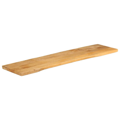 Blat stołu, 160x40x2,5 cm, naturalna krawędź, lite drewno mango