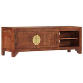 vidaXL Szafka pod TV, 120x30x40 cm, lite drewno akacjowe