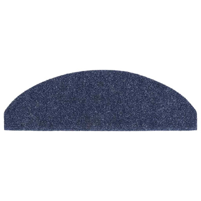 Maty na schody samoprzylepne 10 szt. 65x21x4 cm niebieskie półokrągłe duże