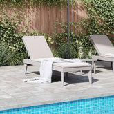 vidaXL Leżak, szary, 186x60x29 cm, PP