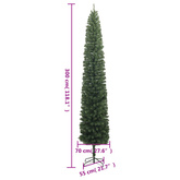 Smukła choinka na stojaku, 300 cm, PVC