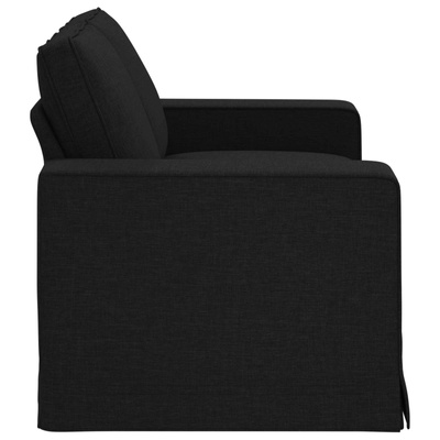 Sofa Czarny 162 x 80 x 82 cm tkanina