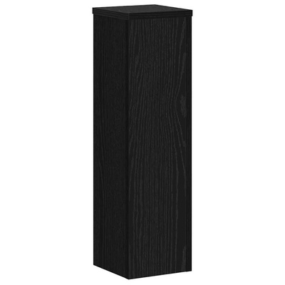 Stojak na rośliny 2 pcs Czarny Dąb 17 x 17 x 60 cm