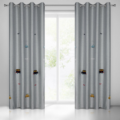 Zasłona Alvin srebrna 140x250