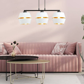 Lampa wisząca  PIANO 3 WHITE/GOLD