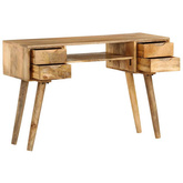 vidaXL Biurko z litego drewna mango, 115 x 47 x 76 cm