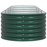 Podniesiony grządka Zielony 400 x 80 x 44 cm Stal