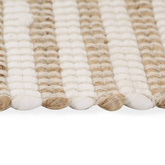 vidaXL Ręcznie tkany dywan, juta, 120 x 180 cm, naturalny i biały