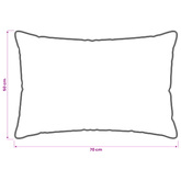 Poduszka 2 pcs Beżowy 50 x 70 cm Włókno Kapok
