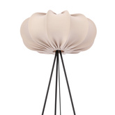 Lampa podłogowa CAFEE’ z abażurem beżowym frappe 52 cm - lampa stojąca w stylu skandynawskim E27
