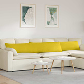 Poduszki na sofę 2 pcs Żółty 200 x 40 cm Tkanina sztruksowa