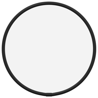vidaXL Lustro ścienne, czarne, Ø 20 cm, okrągłe