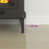 Szklana płyta kominkowa przezroczysty 80 x 50 cm Szkło