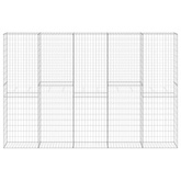 Ściana gabionowa z pokrywami, galwanizowana stal, 300x30x200 cm