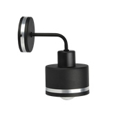 Kinkiet czarny/chrom lampa ścienna Wama 21-00422