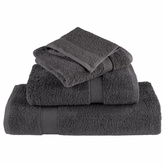 Ręczniki premium, SOLUND, 25 szt., antracytowe, 80x200 cm, 600 g/m?