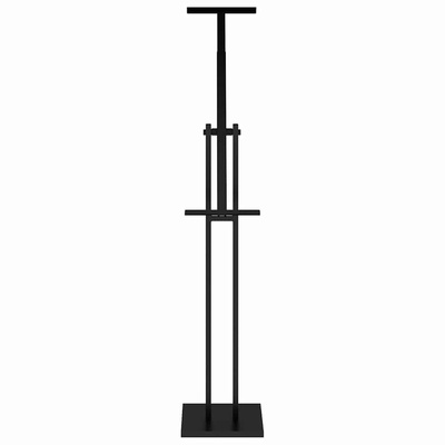 Stoiska na targi Czarny 26,5 x 26,5 x 150 cm Stal