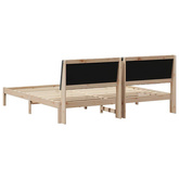 Ramka łóżka Brązowy 200 x 200 cm Lite drewno sosnowe