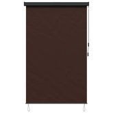 Roleta brązowy 180 x 250 cm Materiał i Aluminium