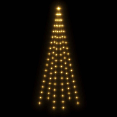 vidaXL Choinka do montażu na maszcie, 108 ciepłych białych LED, 180 cm