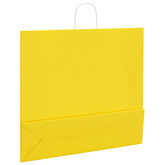 Torby papierowe 250 szt. z uchwytami żółte 54x15x49 cm