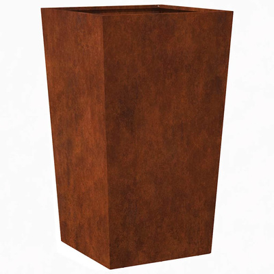 Doniczka ogrodowa 45x45x75 cm Stal kortenowska