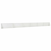 Mur oporowy 6 szt. 100 x 12 x 30 cm Stal Biały