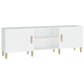 vidaXL Szafka pod TV, biała, 150x30x50 cm, materiał drewnopochodny wariant 5