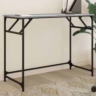 vidaXL Biurko, szary dąb sonoma, 100x45x76 cm, materiał drewnopochodny