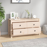 Komoda, 100x40x54 cm, lite drewno sosnowe