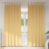 Firany blackout z kółkami 2 pcs Beżowy 260 x 140 cm Poliester