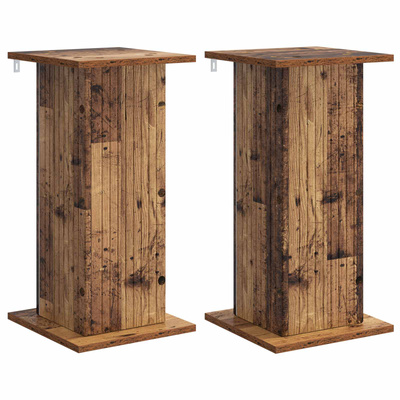 Stojak na rośliny 2 pcs Stare drewno 30,5 x 30 x 60,5 cm