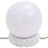 vidaXL Lustro z lampami LED, 70x40 cm, szklane, z łukiem