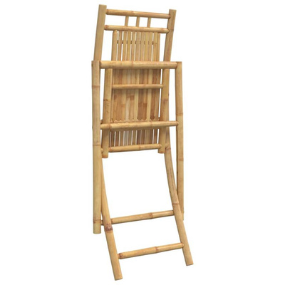 vidaXL Składane krzesła ogrodowe, 6 szt., 46x66x99 cm, bambusowe