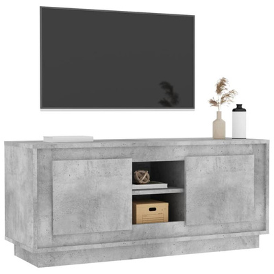 Szafka pod TV, szarość betonu, 102x35x45 cm vidaXL