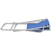 vidaXL Rozkładane leżaki tarasowe, 2 szt., stal, niebieskie