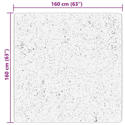 vidaXL Dywan HUARTE z krótkim włosiem, niebieski, 160x160 cm