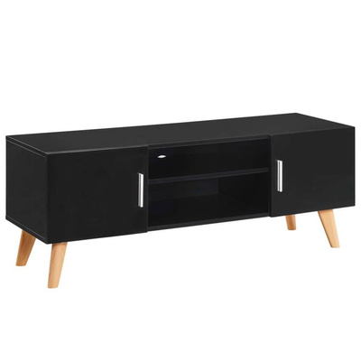 vidaXL Szafka pod TV, czarna, 120 x 40 x 46 cm, MDF