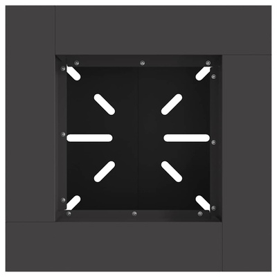 Kominek Czarny 48 x 48 x 40 cm Stal