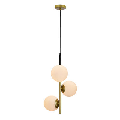 Lampa wisząca matowe złoto 3 Duo 33-01276