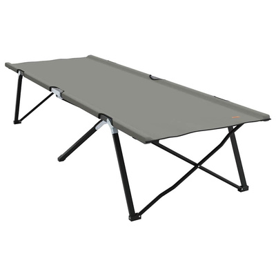 Składane Łóżko Kempingowe Szary 206 x 76 x 74 cm Oxford i stal