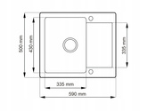 Zlewozmywak Cordeo 59 02 / beż piaskowy