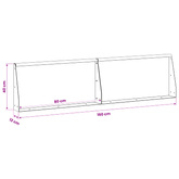 Mur oporowy 2 szt. 80 x 12 x 40 cm Stal Biały