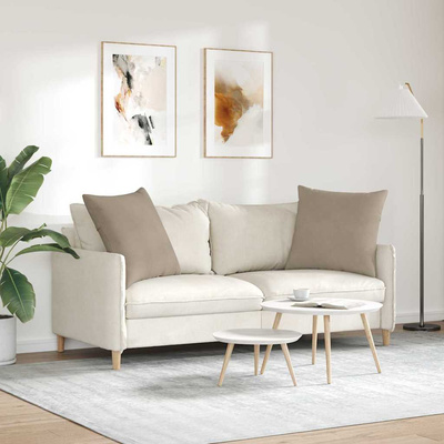 Poduszki na sofę 2 pcs Ciemnoszary 80 x 80 cm tkanina