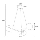 Lampa wisząca K-4966 z serii ARTON